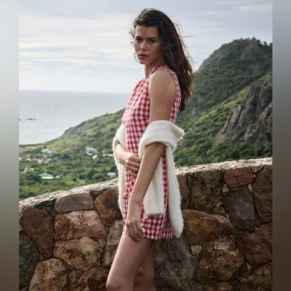 NWT Doen Coralie Dress in Scarlett Marilyn Gingham Size 8 - Picture 4 of 8